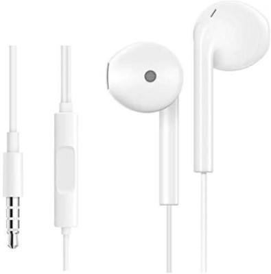 VASMR Earphone Wired HANDFREE HIGH Sound Quality and BASS 3.5MM Jack Wired Headset(White, In the Ear)