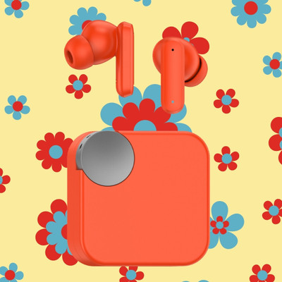 DigiClues Square Buds Ultra Bass Technology, 30 Hrs playtime Bluetooth(Orange, True Wireless)