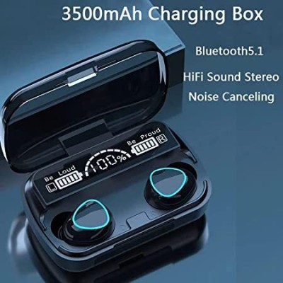 MY COOL STAR M10 Earbuds With Power Bank Bluetooth Headset_m8 Bluetooth Headset(Black, In the Ear)