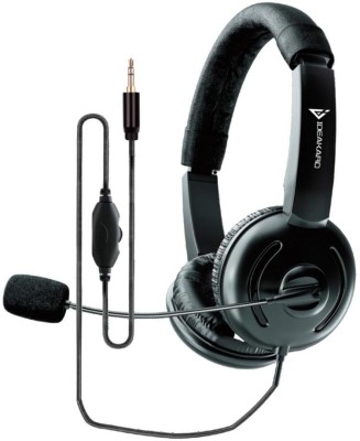 Ideakard H110 Wired Headset(Black, On the Ear)