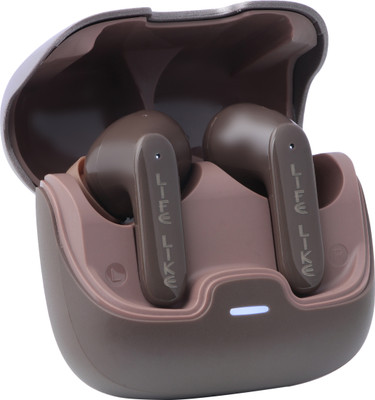 Life Like Z40 Pro Earbuds with 100Hr Playtime,4 Mic ENC,Scratch Proof TWS 5.3V Bluetooth(Brown, True Wireless)