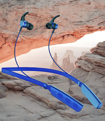 GPQ STORE Rokerz 235 Pro Wireless Bluetooth Neckband(B.0.459 Bluetooth(Blue, In the Ear)