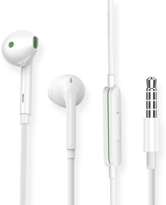 snowbudy Y01 3.5Mm Jack Wired in Ear Earphones with Mic Wired(White, In the Ear)