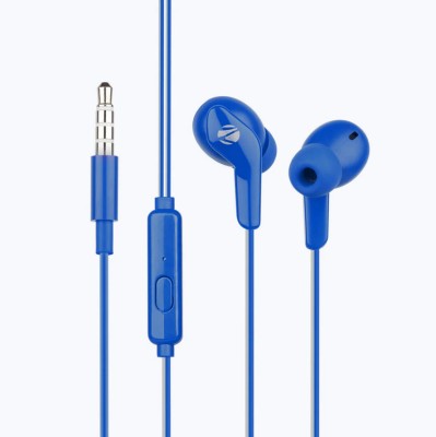 ZEBRONICS ZEB-BUDS40 Wired Headset(Blue, In the Ear)