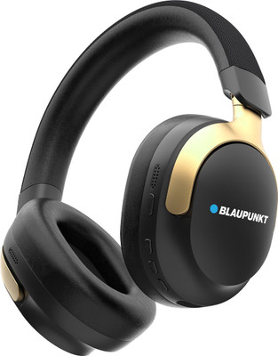 Blaupunkt BH71 Moksha Hybrid ANC 360� Spatial Audio with Head Tracking I RTL Chipset Bluetooth & Wired(Black, On the Ear)