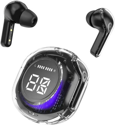 Gizitacore Ultrapods Pro TWS Earbud, Bluetooth Earbuds with Transparent Design Display Bluetooth(Black, True Wireless)
