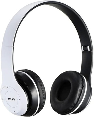 Pson's P047 White Bluetooth & Wired(White, On the Ear)