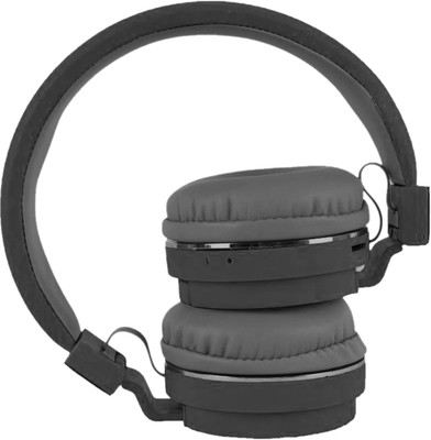 RECTITUDE SH12 Wireless Bluetooth Headphone With FM and SD Card Slot With Call Controls Bluetooth & Wired(Black, On the Ear)