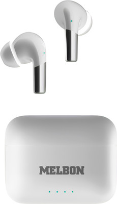 Melbon Fusion XII White Wireless Earbuds with Deep Bass & Long Battery Life Bluetooth Bluetooth(White, In the Ear)