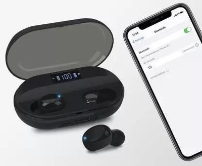 NKL LED Display 017 Earbuds Power Bank With Portable Charging Case Bluetooth(Black, True Wireless)