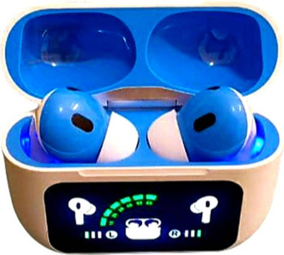 btrwop True Wireless ANC Earbuds with LCD Display Bluetooth(Black, Grey, True Wireless)