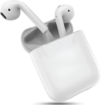 PIKPREE High Bass Noise Cancelling Headset Earphones ANC air Wireless Earbuds-33 Bluetooth Gaming(White, True Wireless)