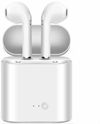 TechElectro TWS Bluetooth 5.0 Mini 3D Stereo Noise Reduction Anti-Slip Sports (i12-14) Bluetooth Headset(White, True Wireless)