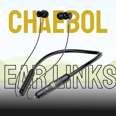 CIHROX Bluetooth Headphones Neckband 48Hrs Playtime V6.8 Wireless Headset Bluetooth Gaming Headset(Black, In the Ear)