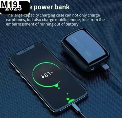 VMV FUZON M19 Bluetooth Wireless Earbuds Upto 48H with Power Bank ASAP Charge V307 Bluetooth(Black, True Wireless)