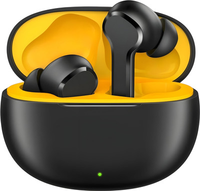 Bxeno Buds T110–AI Audio Earbuds with 38H Power, Crystal Calls, Gamer Performance Mode Bluetooth(Volt Black, True Wireless)