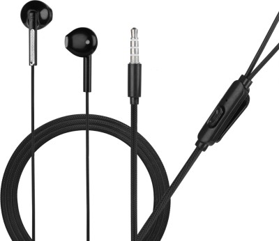 Hitage Earphone HP-315+ Sound Deep Extra Bass Wired Earphone with Mic (Pack of-2) Wired Headset(Black, In the Ear)