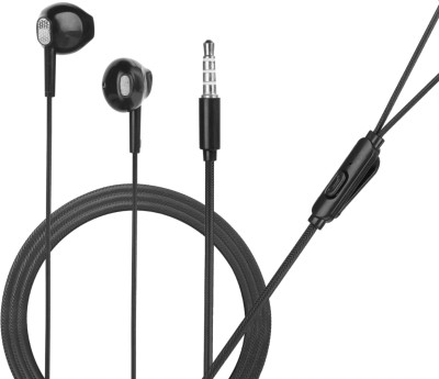 Hitage EB-39(PACK OF 2) THUNDER BASS WIRED EARPHONE WITH MIC Wired Headset(Black, In the Ear)