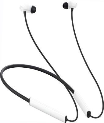 OTAGO Buds Wireless 3 Bluetooth Neckband with 48 Hours Battery, Deep Bass, Sweatproof Bluetooth & Wired Gaming(White, Black, In the Ear)