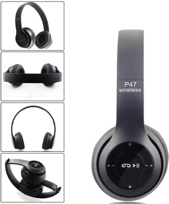 FRONY LS-881 P47 Headset Super Extra Bass Bluetooth Headset (Furious On the Ear) Bluetooth Headset(Multicolor, True Wireless)