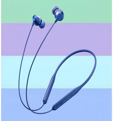 Nslix Wireless Neckband with Rich Bass & Voice Assistant Support Bluetooth(Blue, On the Ear)