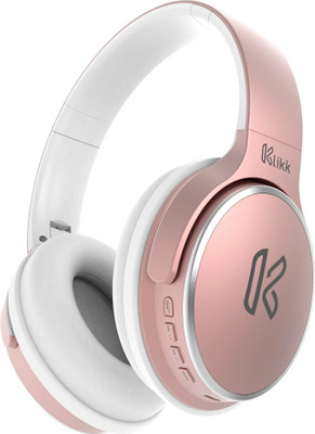 Klikk Rock On 101 with 30 Hours Playtime, AUX & SD Card Bluetooth(Rose Gold, On the Ear)