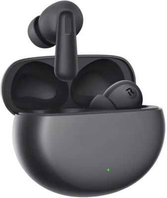 E EARBOUT Buds 3 (ANC, 43Hrs Playback) TWS with 12.4mm Driver, IP55 & Fast Charging Bluetooth Gaming(Black, True Wireless)