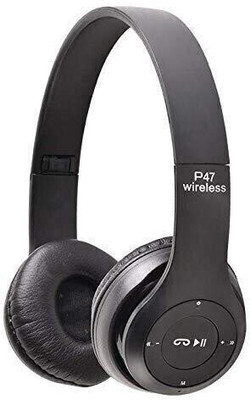 Glatoxi headphone Bluetooth & Wired(Black, On the Ear)