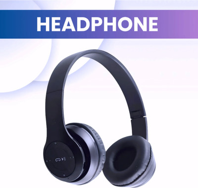 TWS True Sound Headphones with SD Card, Long Battery & Mic_DZ Bluetooth & Wired(Black, On the Ear)