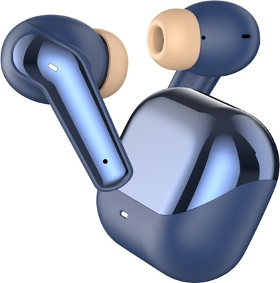JAZX Earbuds Pro 4 with 40dB Hybrid ANC, 52Hr Playtime, Spatial Audio, Dual pairing Bluetooth Gaming(Blue, True Wireless)