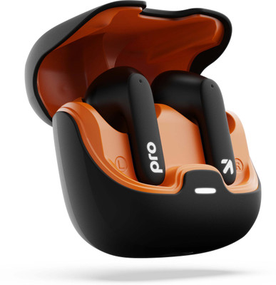 GOBOULT Z40 Pro with 100Hr, 4 Mic ENC, Scratch Proof, Rubber Grip, 5.3v Bluetooth(Midnight, True Wireless)