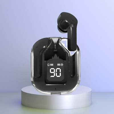 SACRO Max UltraPods (Wireless Earbuds) Transparent Charging Case, Digital Display F428 Bluetooth(Multicolor, True Wireless)