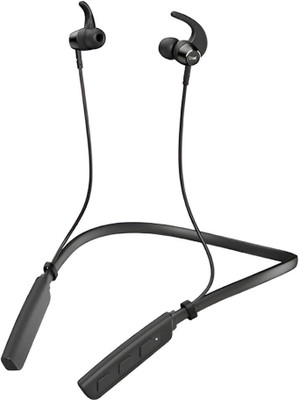 snowbudy Rokerz 235 Pro Wireless Bluetooth Neckband Headphone Earphone (0.19 Bluetooth(Black, In the Ear)