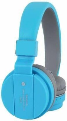 JANROCK Bluetooth Wireless Headphones Stretchable & Foldable Bluetooth Headset(Blue, On the Ear)