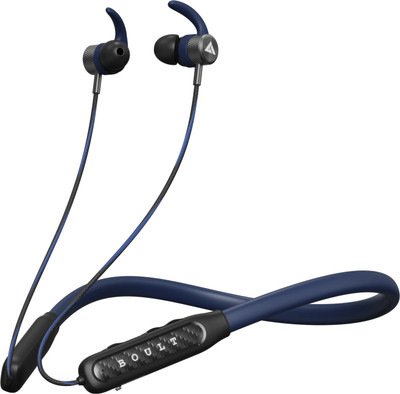 GOBOULT Rcharge with 30Hrs Playtime, ENC mic, Dual Device Pairing, Fast Charging, 5.3v Bluetooth(Blue, In the Ear)