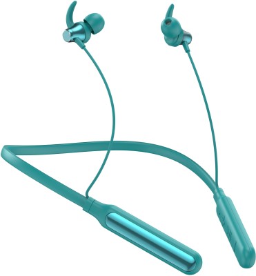 bAot Neckband with 48 Hours Playback Deep Bass with Magnetic Buds & C-Type Cable Bluetooth(Green, In the Ear)