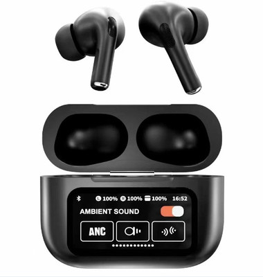 COREGENIX A9 TouchScreen ANC Bluetooth Earbud with 32Hr Playback,Active Noise cancellation Bluetooth(Black, True Wireless)