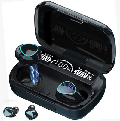 SKYPHR S10 Wireless Earbuds TWS 5.1 Dual LED Digital Display Ear Earphones M10-131 Bluetooth(Black, In the Ear)