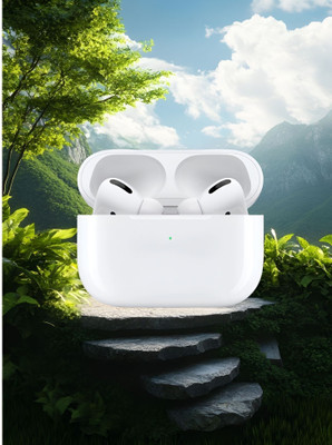SAIBABA Air-pods Pro Pro 2 (2nd generation) BR22 MagSafe Case-(USB-C) Bluetooth(White, In the Ear)