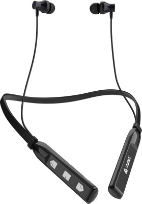 Aroma NB119 Titanium - 48 Hours Playtime Bluetooth Neckband Bluetooth Gaming(Black, In the Ear)