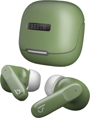 BERTH X-20 Bluetooth 5.4 Wireless Earbuds with 40Hrs Playtime Fast Charging Bluetooth(Green, True Wireless)