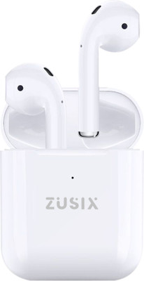 Zusix AirTone with 40 Hours Music Time, Deep Bass, Wireless Earbuds Bluetooth(White, True Wireless)