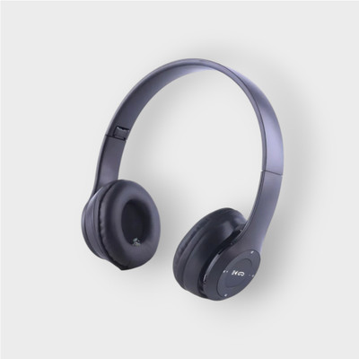 TWS Comfortable Stereo Headphones with Mic, SD Card Reader_YV Bluetooth & Wired(Black, On the Ear)