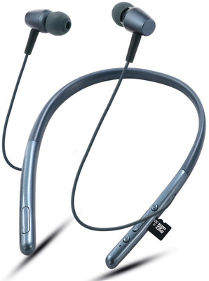 Qeikim HIFI Stereo Sound In-Ear Earphone 48 Hrs Playtime True Wireless Neckband Bluetooth(Blue, In the Ear)