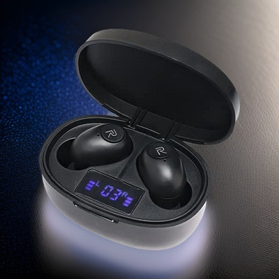 GUGGU G21_T12 TWS Bluetooth 5.0 Earbuds: Wireless Freedom with LED Display Bluetooth(Black, In the Ear)