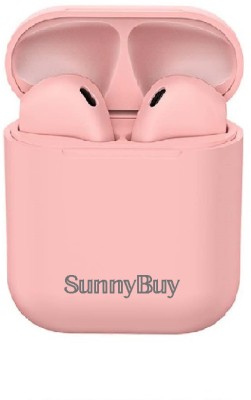 Sunnybuy Tws I12 Touch Control Bluetooth Earphone 5.0 Wireless Headphones Bluetooth Headset(Pink, True Wireless)