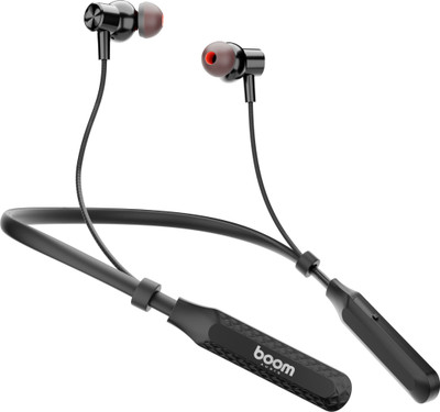 Boom Audio 111 With 50 Hours Play Time Bluetooth(Black, In the Ear)