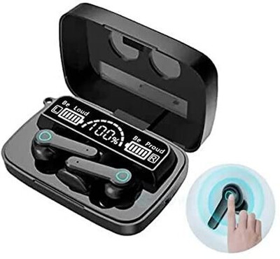 StonSell Present M19 TWS Earbud With Deep Bass, Noise Cancellation & Touch Control Bluetooth Gaming(Dark Black, True Wireless)