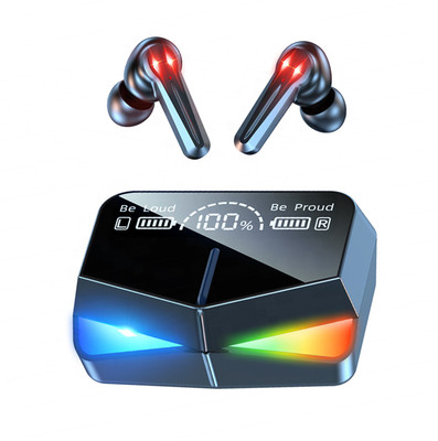 M28 TWS Gaming Earphones with RGB Light & Low Latency Bluetooth Wireless Gaming Bluetooth Headset(Black, True Wireless)