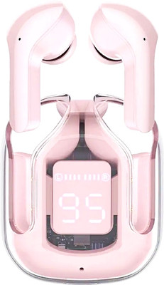 GUGGU Ultrapods Max TWS Earbuds Bluetooth Headset Transparent Case, Touch Control 29 Bluetooth(Multicolor, In the Ear)